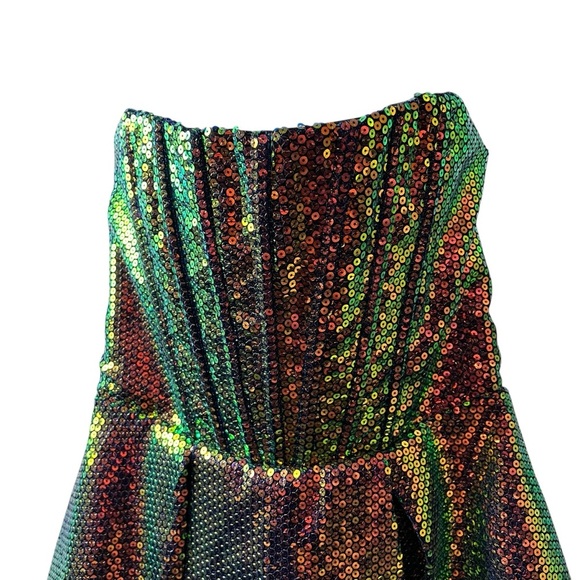 NWT Bronx & Banco Maraya Sequin Corset Mini Dress - Picture 5 of 15